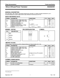 datasheet for BU2520AW by Philips Semiconductors