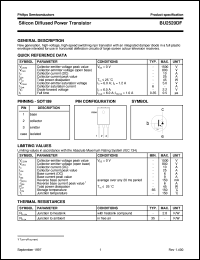 datasheet for BU2520DF by Philips Semiconductors