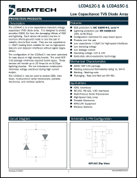 datasheet for LCDA15C-1TC by Semtech Corporation