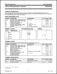 datasheet for BU2522AW by Philips Semiconductors