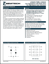 datasheet for LCDA12TB by Semtech Corporation