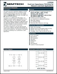 datasheet for LC05-6TB by Semtech Corporation