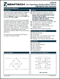 datasheet for LC03-6TE by Semtech Corporation