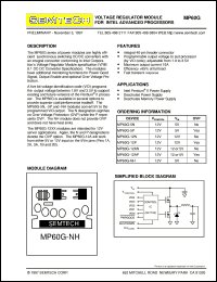 datasheet for MP60G-NP by Semtech Corporation
