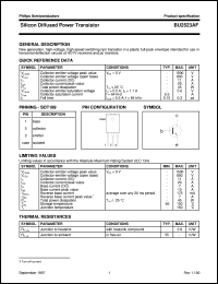 datasheet for BU2523AF by Philips Semiconductors