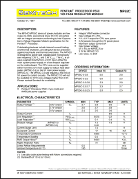 datasheet for MP55C-3.3-2.7 by Semtech Corporation