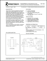 datasheet for SC1158CS.TR by Semtech Corporation