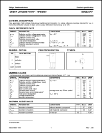datasheet for BU2525AF by Philips Semiconductors