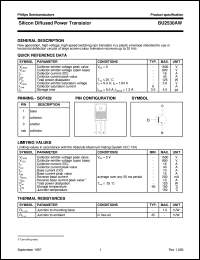 datasheet for BU2530AW by Philips Semiconductors