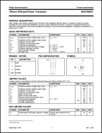 datasheet for BU2708DX by Philips Semiconductors