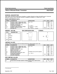 datasheet for BU2720AF by Philips Semiconductors