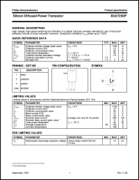 datasheet for BU2725DF by Philips Semiconductors