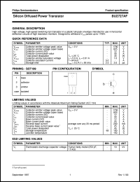 datasheet for BU2727AF by Philips Semiconductors