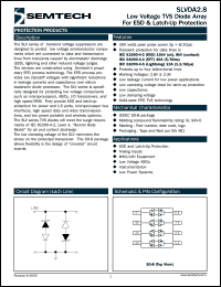 datasheet for SLVDA28TC by Semtech Corporation