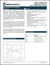 datasheet for SK10EL16VU by Semtech Corporation