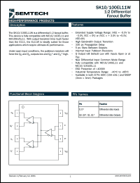 datasheet for SK10EL11WD by Semtech Corporation