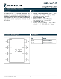 datasheet for SK100EL07D by Semtech Corporation