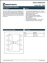 datasheet for SK10EL01WD by Semtech Corporation