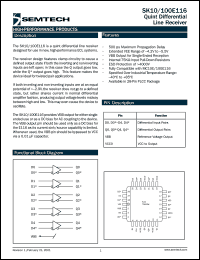datasheet for SK10E116PJT by Semtech Corporation
