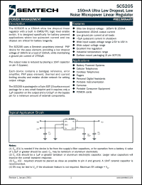 datasheet for SC5205-2.8CSKTR by Semtech Corporation