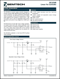 datasheet for SC1548CSK-15.TR by Semtech Corporation
