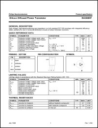 datasheet for BU508DF by Philips Semiconductors