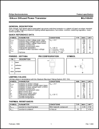 datasheet for BUJ105AX by Philips Semiconductors