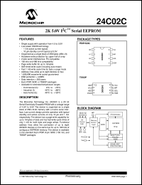 datasheet for 24C02C-/SN by Microchip Technology, Inc.