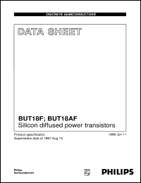 datasheet for BUT18AF by Philips Semiconductors