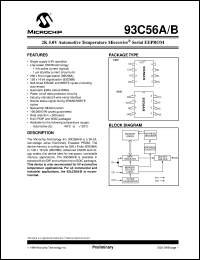 datasheet for 93C56B-E/SN by Microchip Technology, Inc.