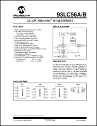 datasheet for 93LC56A-/P by Microchip Technology, Inc.