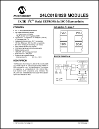 datasheet for 24LC01B-/MT by Microchip Technology, Inc.