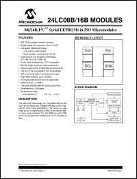 datasheet for 24LC08B-/MT by Microchip Technology, Inc.