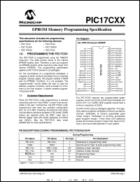 datasheet for PIC17C43/P by Microchip Technology, Inc.