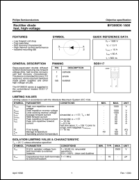 datasheet for BY359DX-1500S by Philips Semiconductors