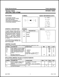 datasheet for BY559X-1500U by Philips Semiconductors