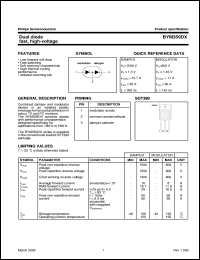 datasheet for BYM359DX by Philips Semiconductors