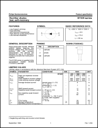 datasheet for BY329-1200 by Philips Semiconductors