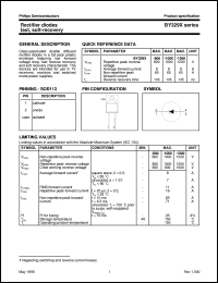 datasheet for BY329X-1000 by Philips Semiconductors