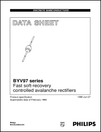 datasheet for BYV97F by Philips Semiconductors