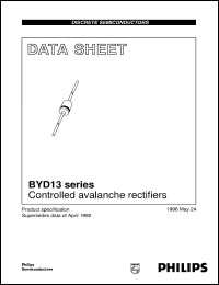 datasheet for BYD13D by Philips Semiconductors