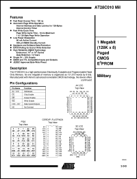 datasheet for AT28C010-12DM/883 by ATMEL Corporation