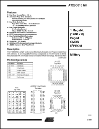 datasheet for AT28C010-12EM/883 by ATMEL Corporation