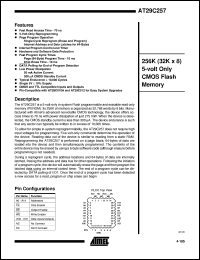 datasheet for AT29C257-70JC by ATMEL Corporation