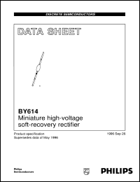 datasheet for BY614 by Philips Semiconductors