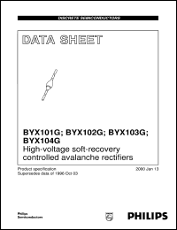 datasheet for BYX101G by Philips Semiconductors
