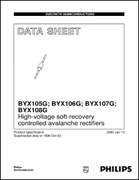 datasheet for BYX106G by Philips Semiconductors