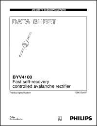 datasheet for BYV4100 by Philips Semiconductors