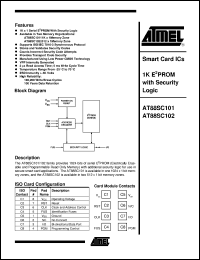 datasheet for AT88SC101 by ATMEL Corporation