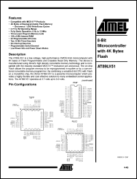 datasheet for AT89LV51-12JI by ATMEL Corporation